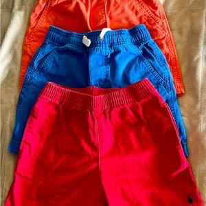 3 pair of little boys size 5 shorts - Hannah Andersson and Ralph Lauren - used